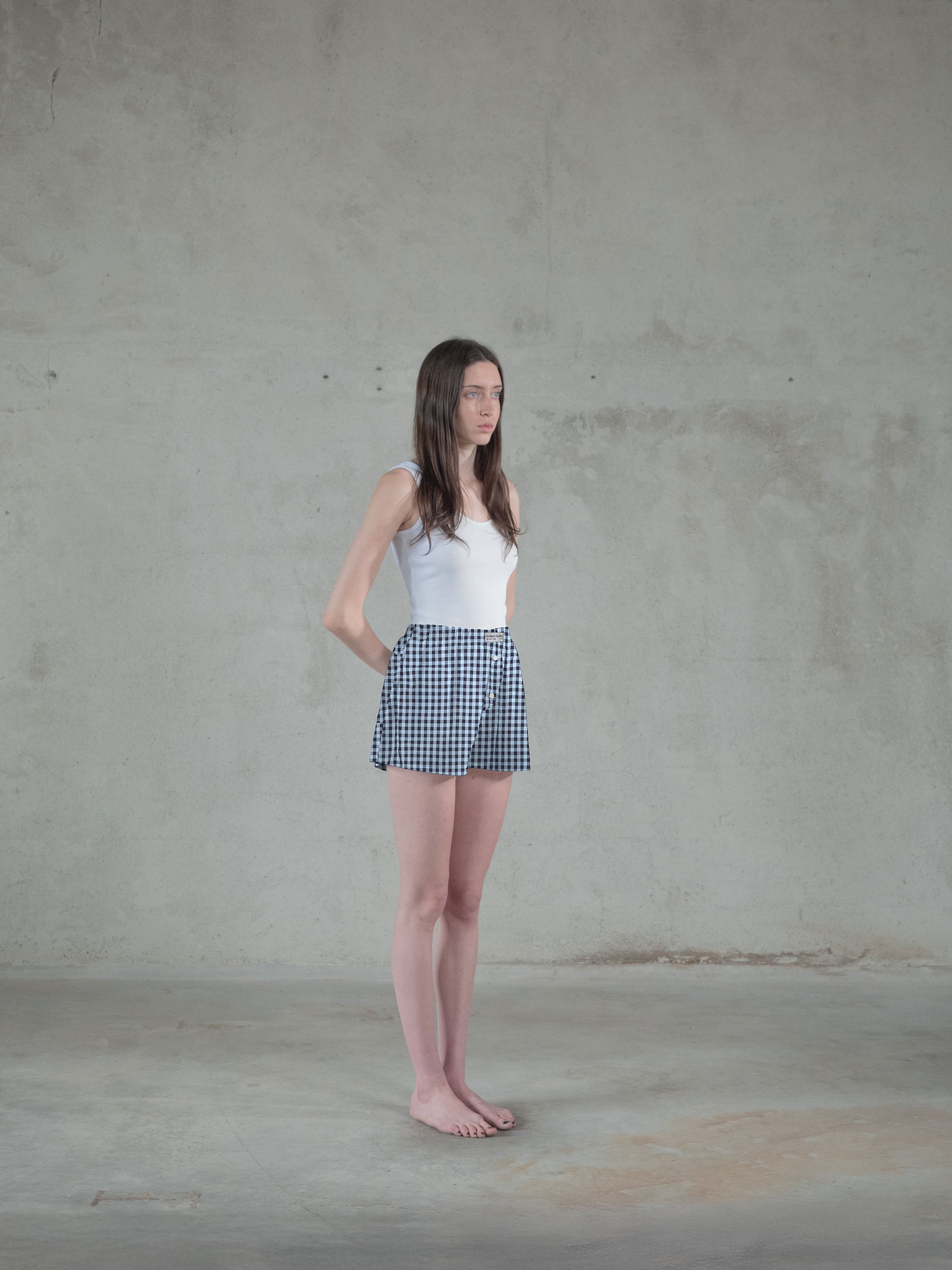 Regenerated Comfy Boxer - Original Azure Brown Checks