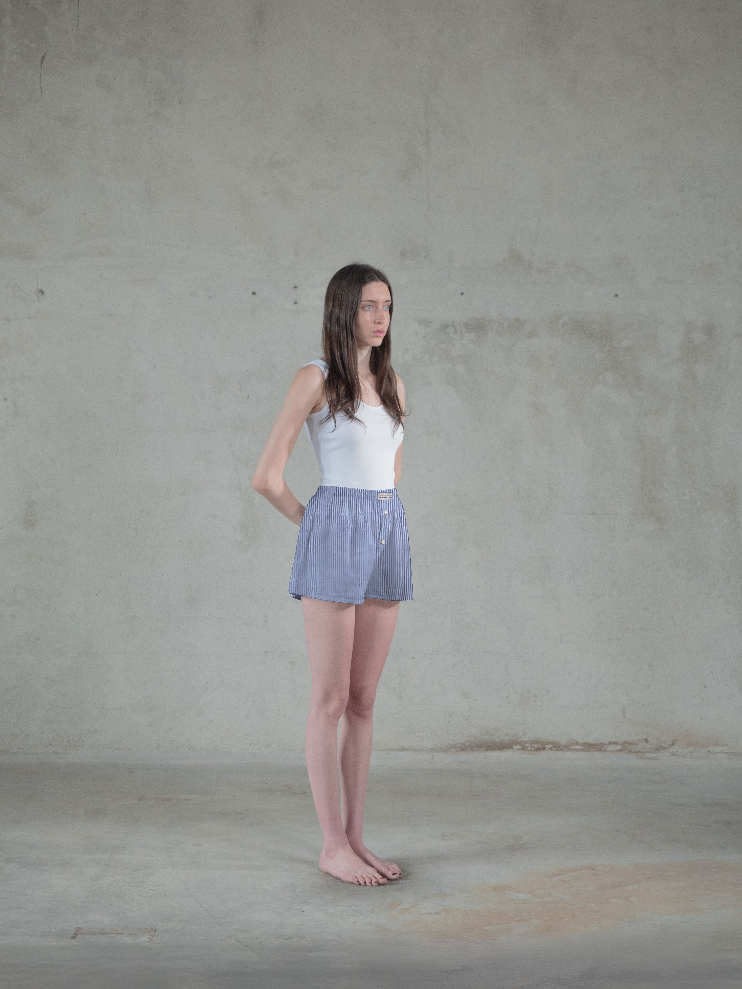 Regenerated Comfy Boxer - Original Blue White Stripes