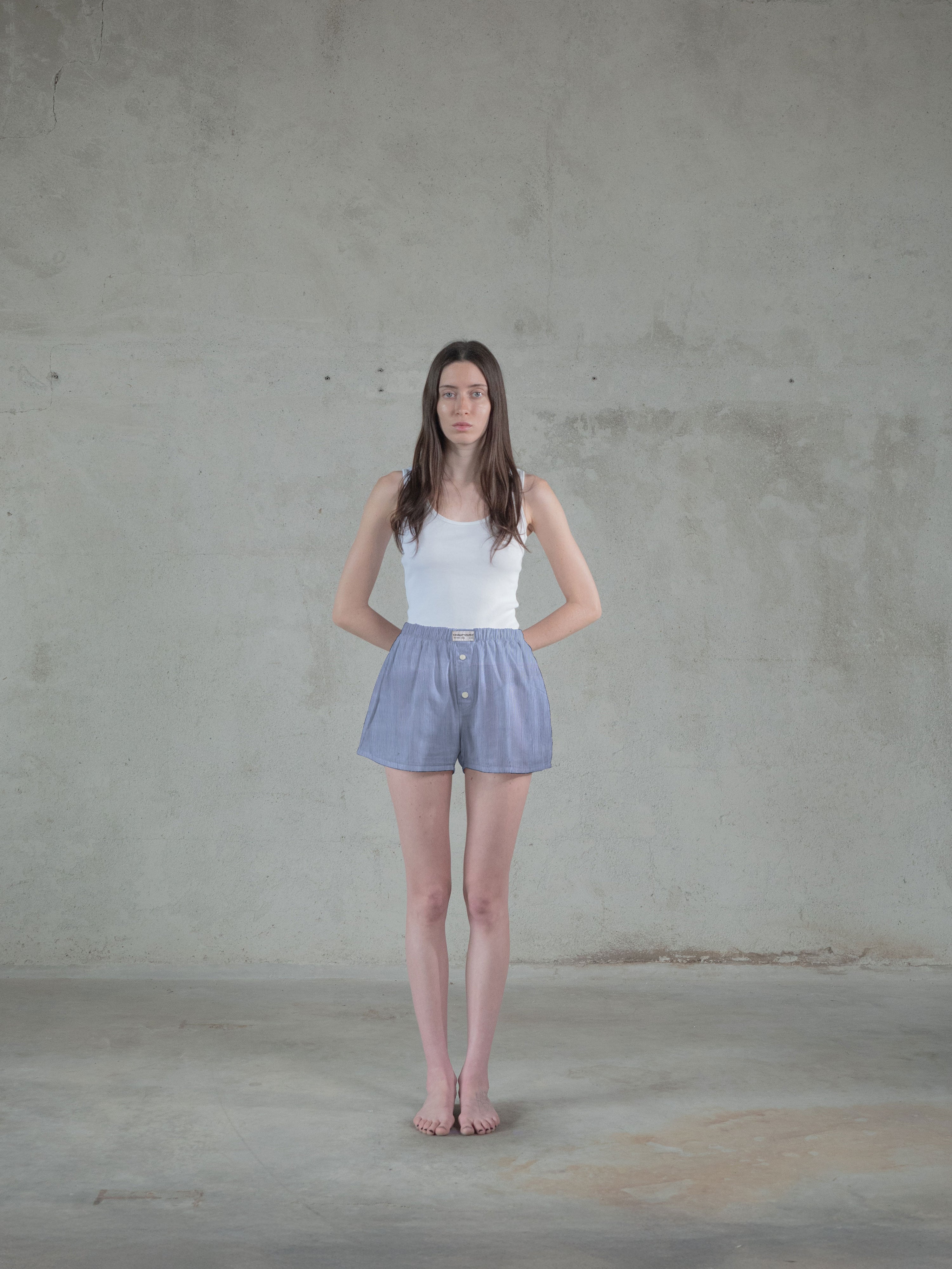 Regenerated Comfy Boxer - Original Blue White Stripes