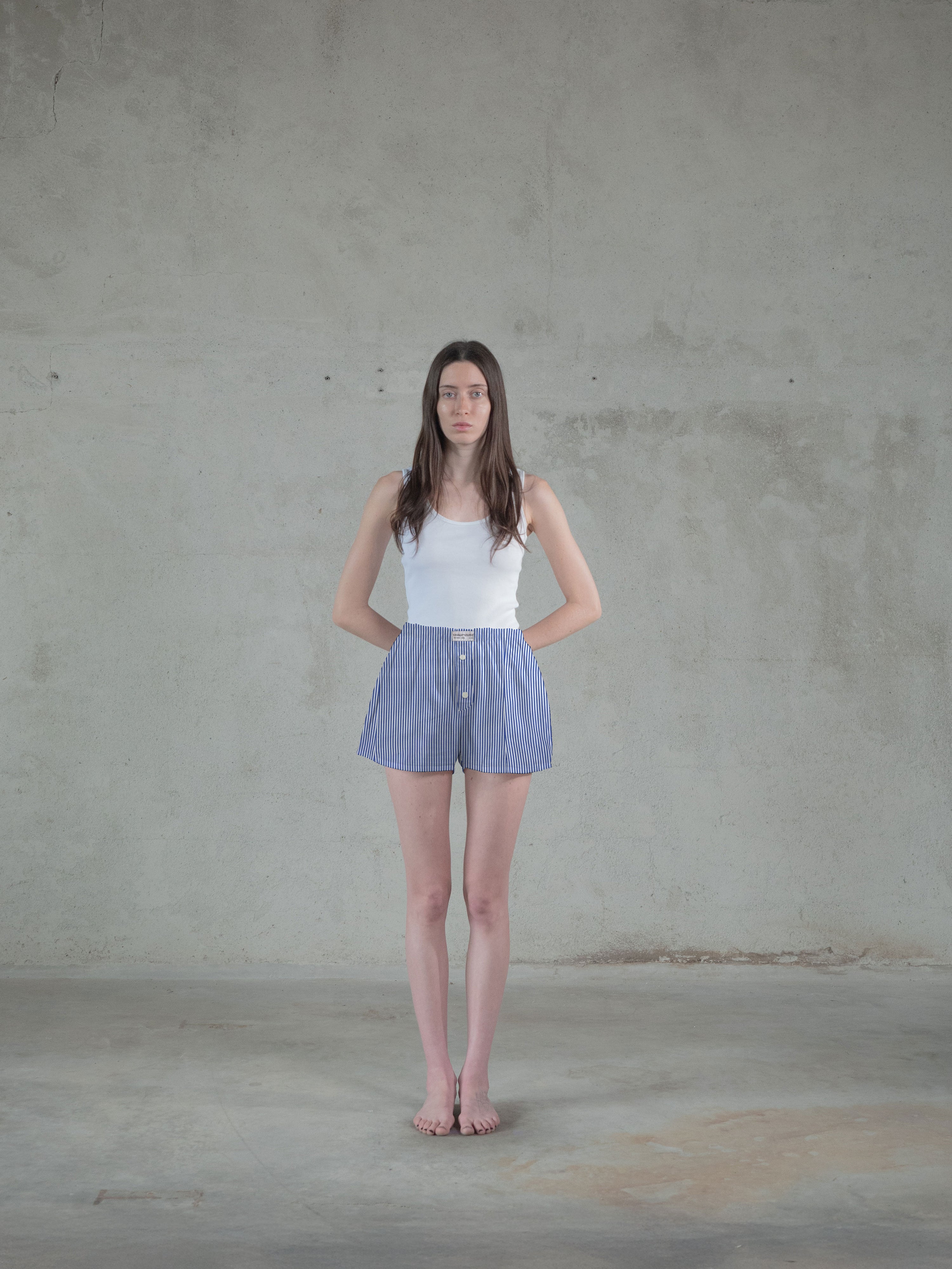 Regenerated Comfy Boxer - Original Blue White Stripes