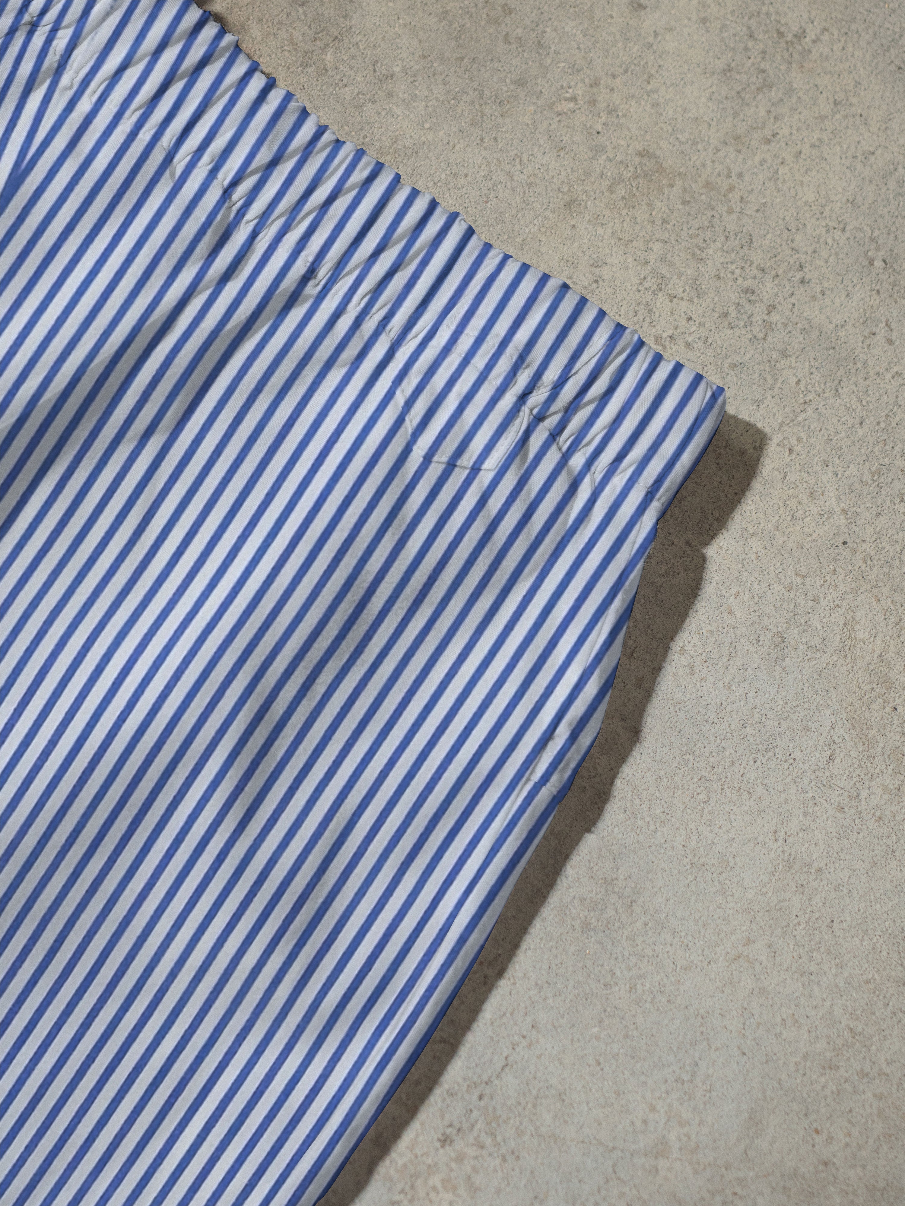Regenerated Comfy Boxer - Original Blue White Stripes