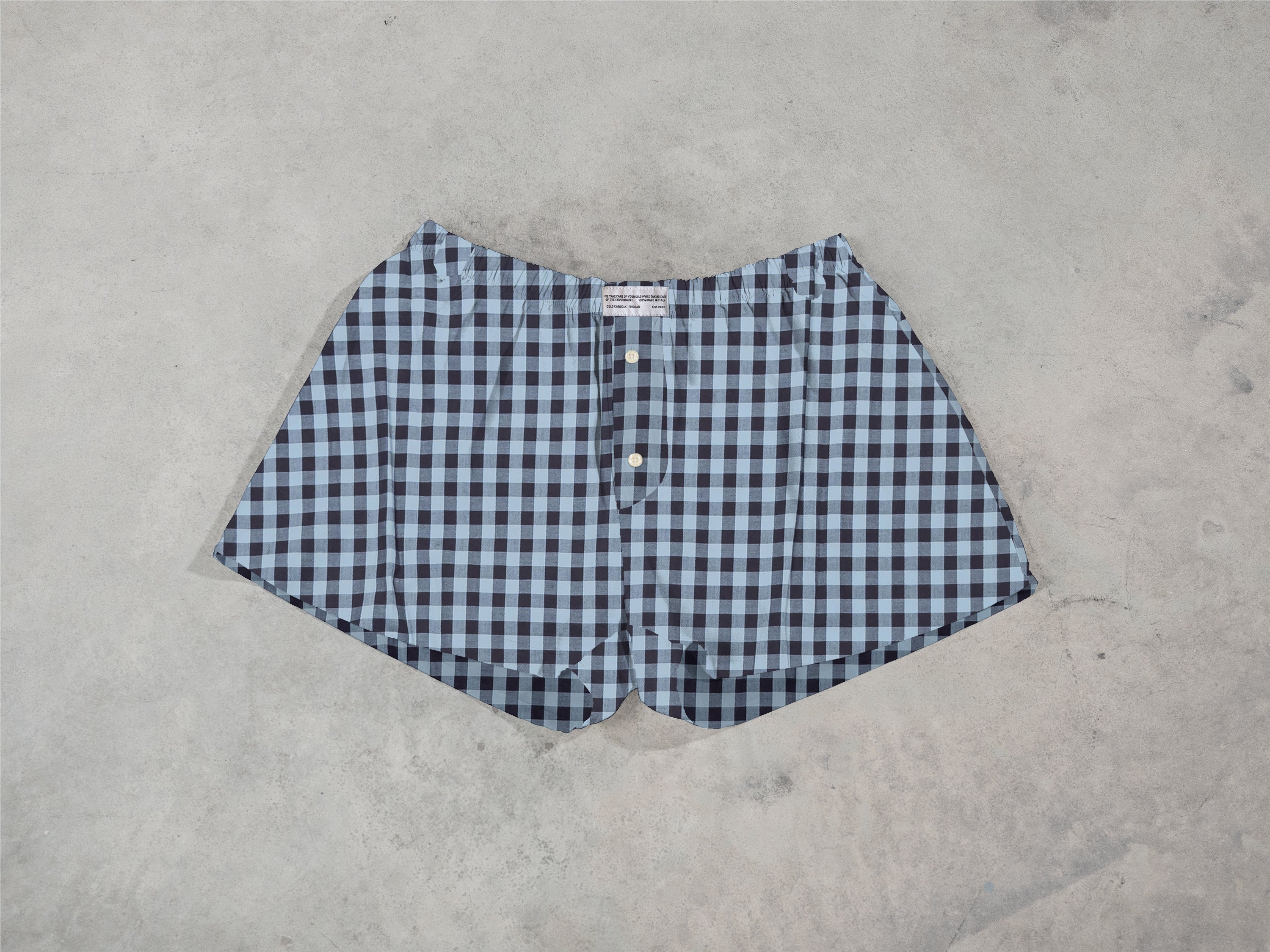 Regenerated Comfy Boxer - Original Azure Brown Checks