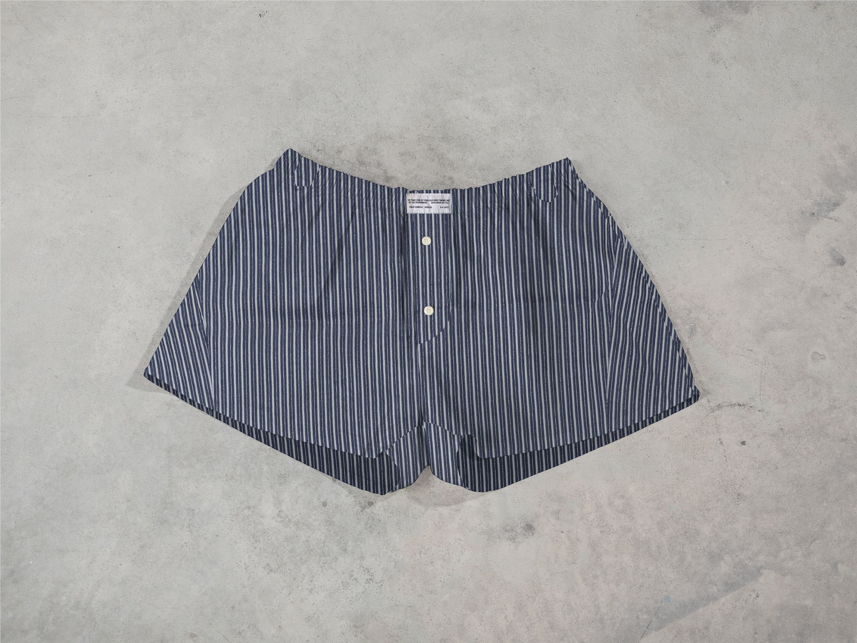 Regenerated Comfy Boxer - Original Grey White Stripes