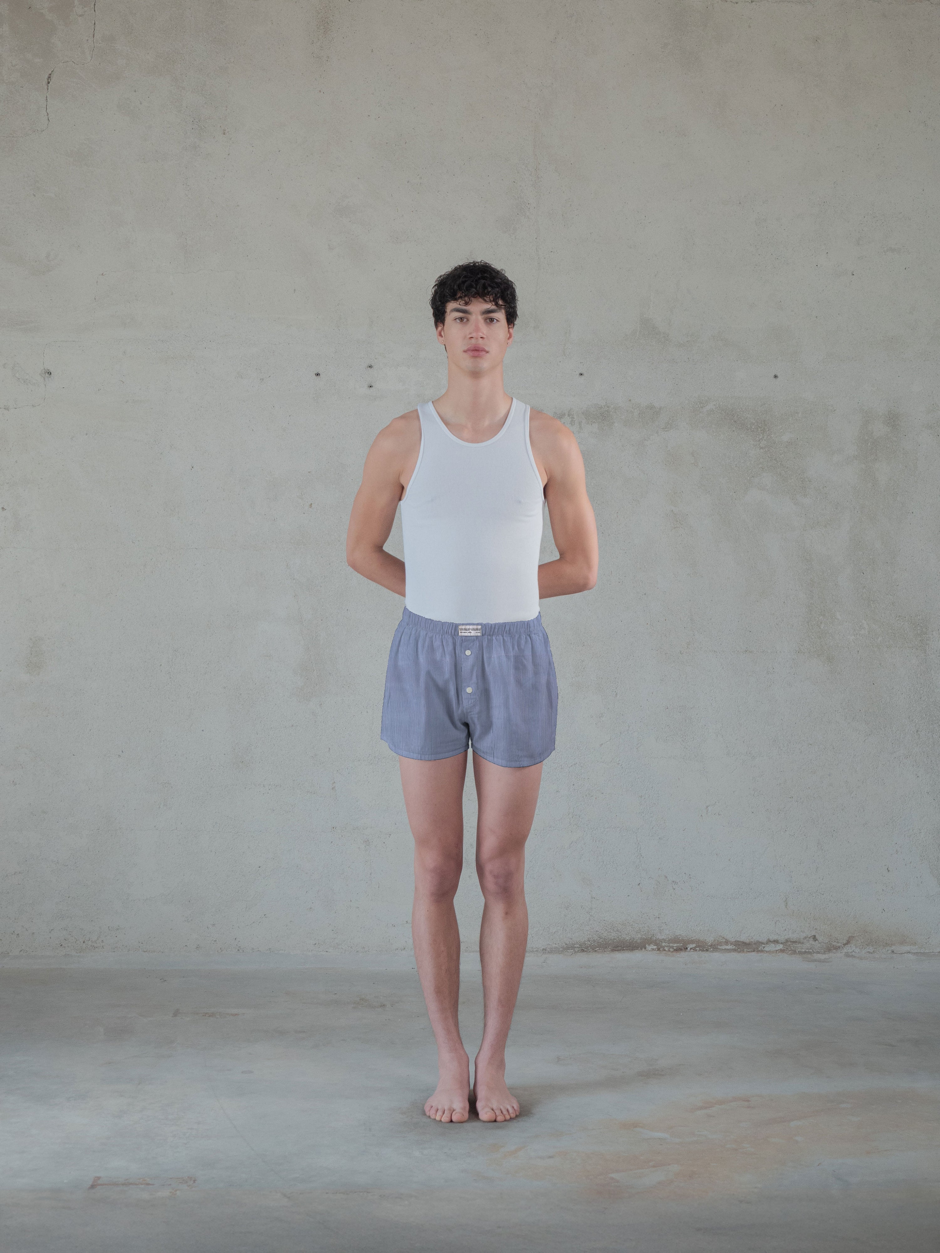 Regenerated Comfy Boxer - Original Blue White Stripes