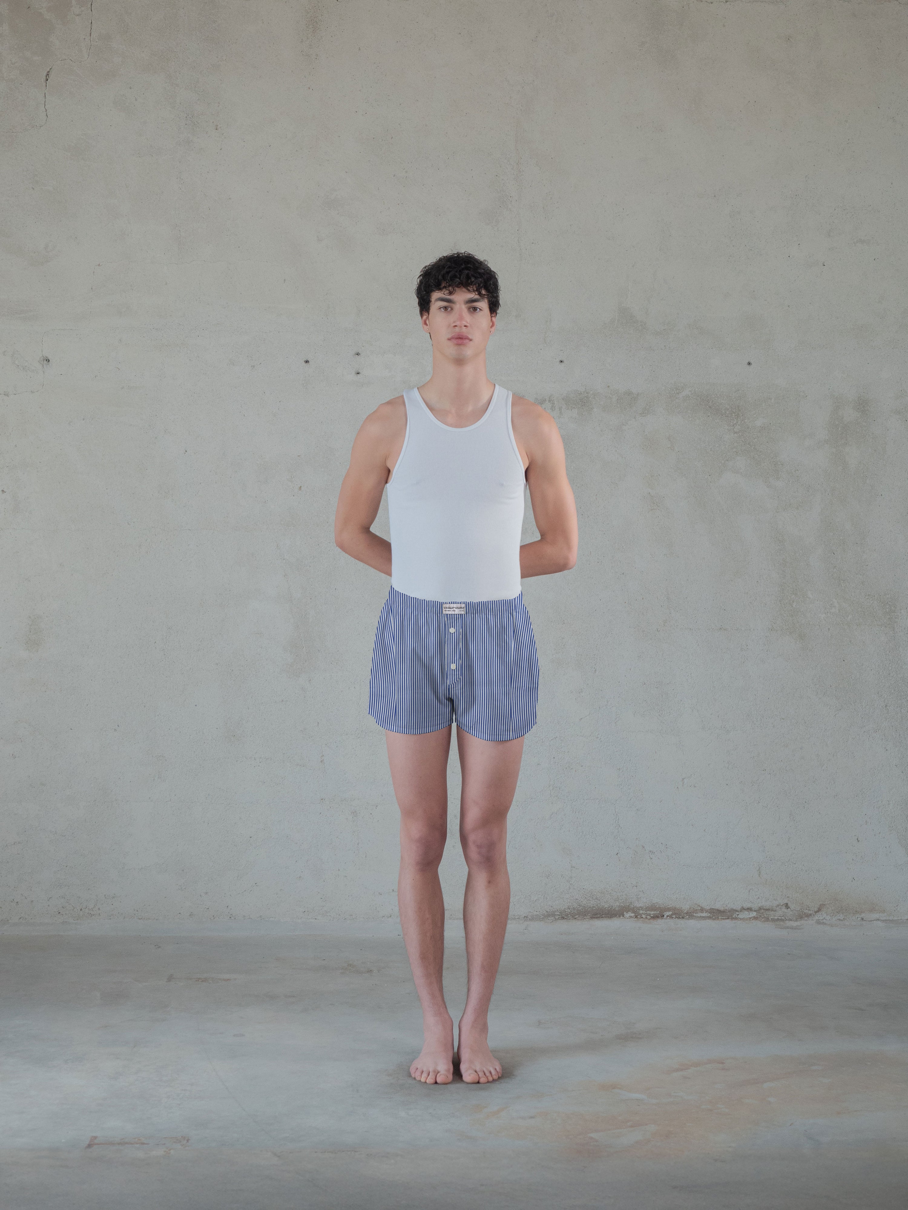 Regenerated Comfy Boxer - Original Blue White Stripes