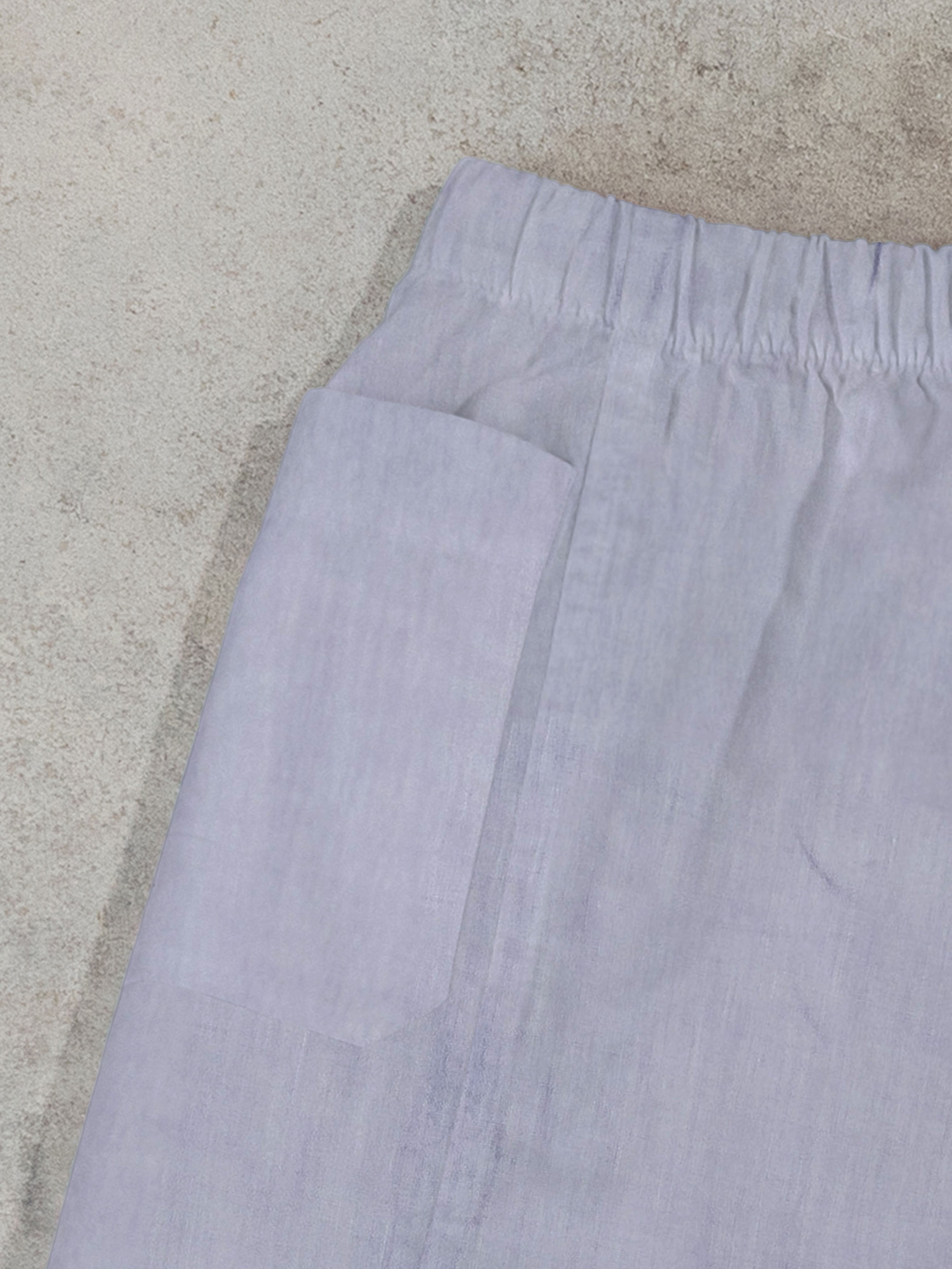 Regenerated Frayed Boxer - Sue w/ Pocket Violet