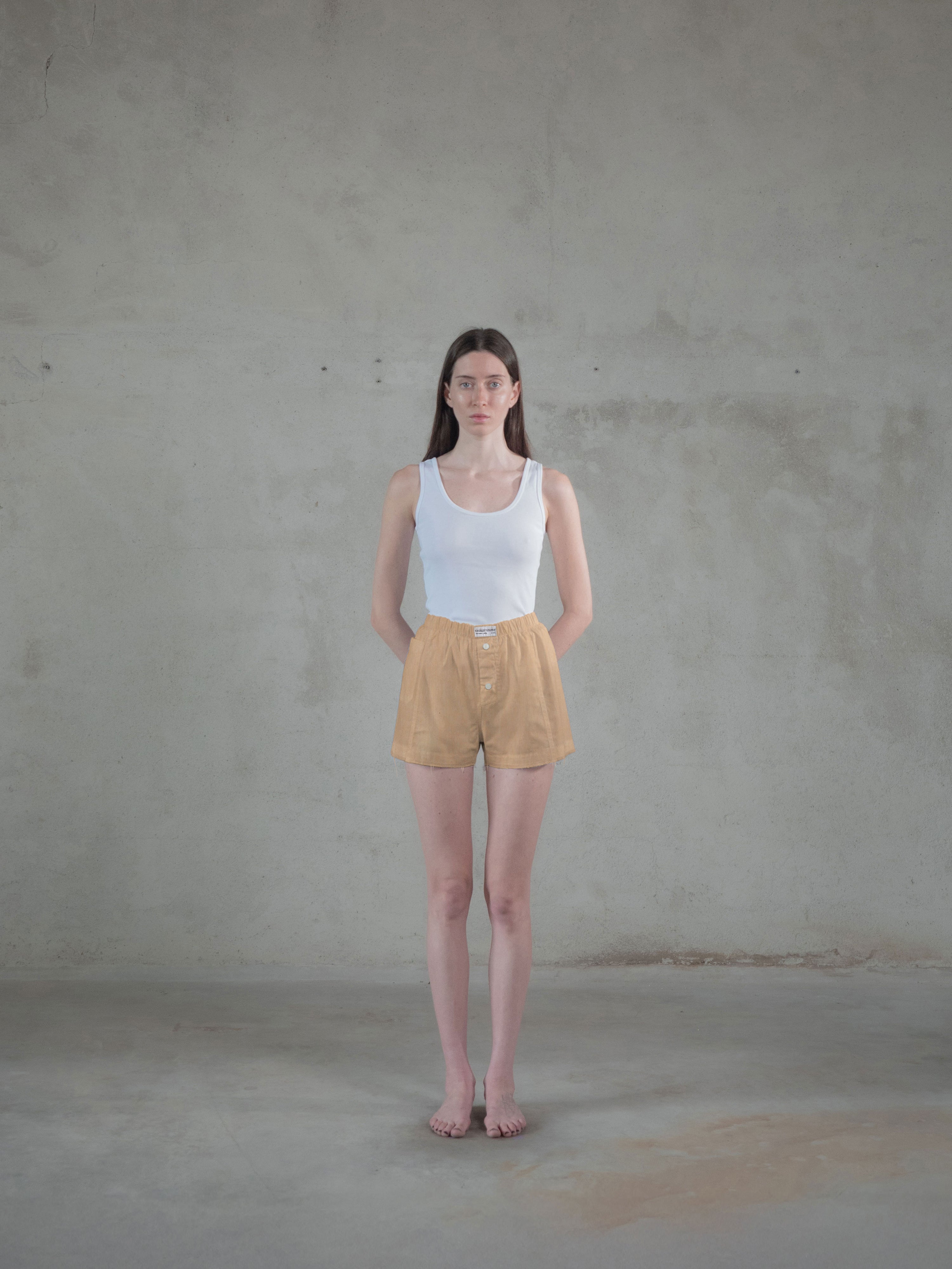 Regenerated Frayed Boxer - Sue w/ Pocket