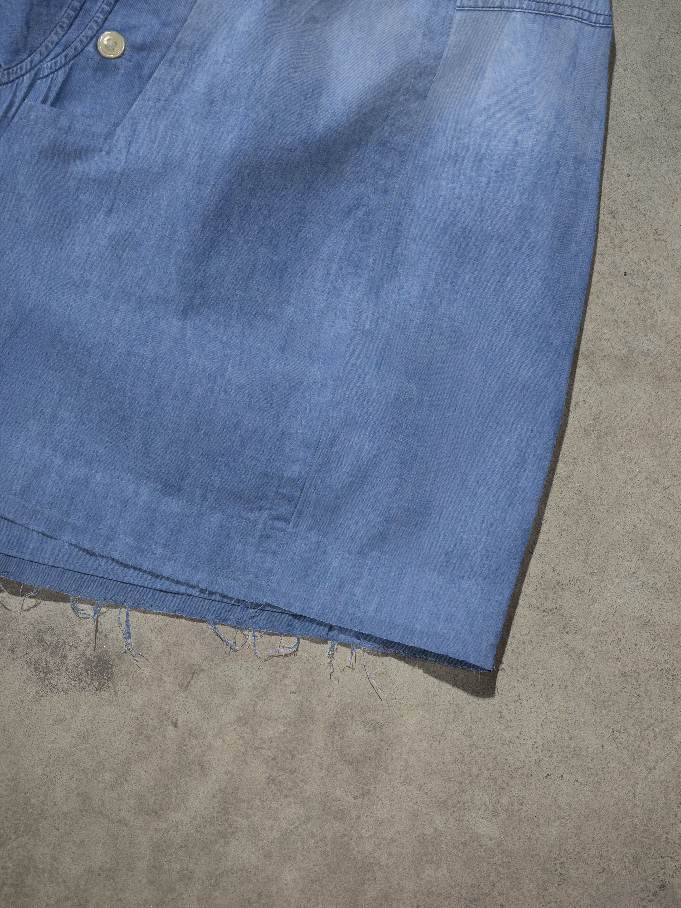 Regenerated Frayed Boxer - Sue Patch w/ Pocket