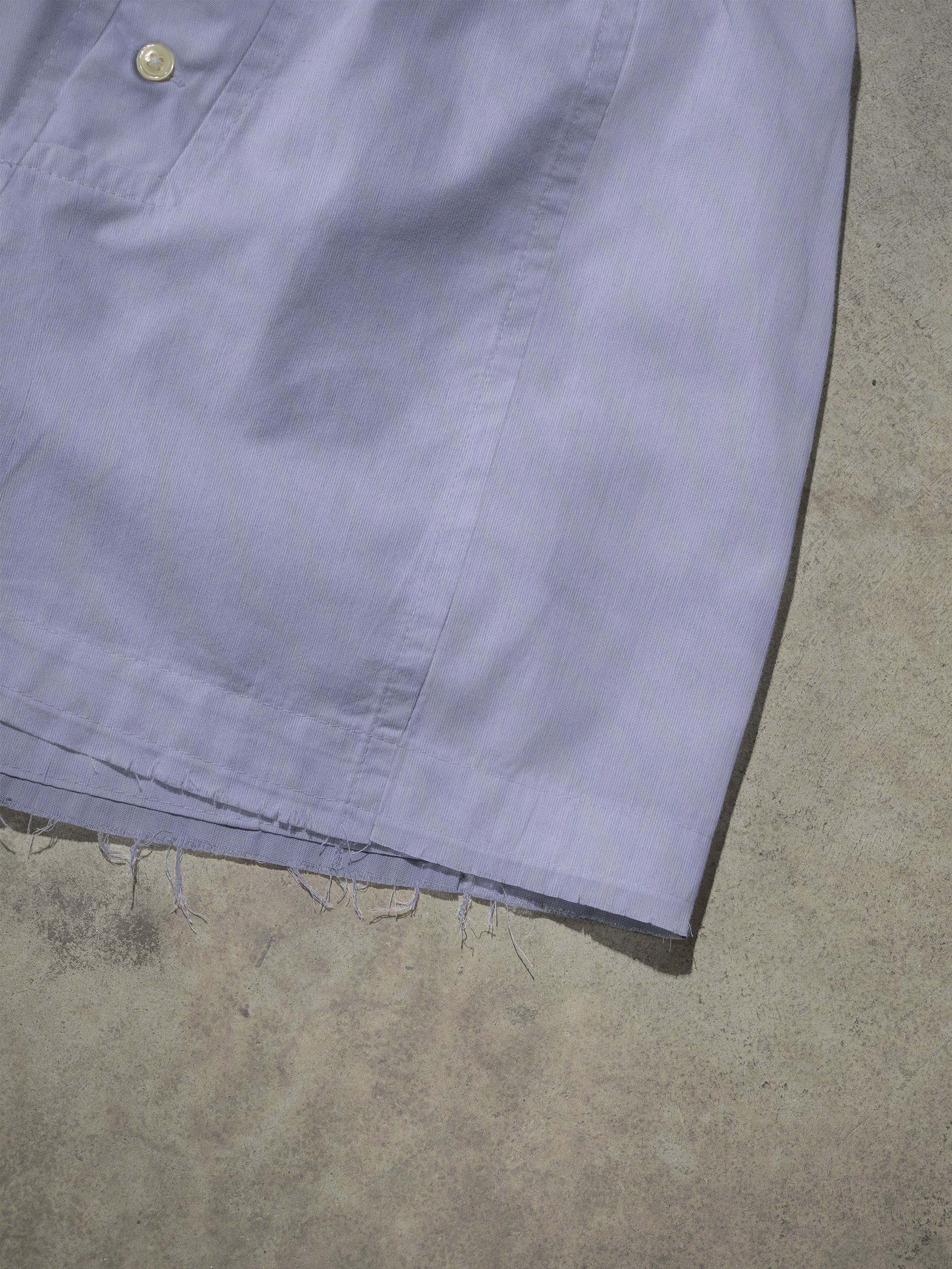 Regenerated Frayed Boxer - Sue w/ Pocket Violet Stripes